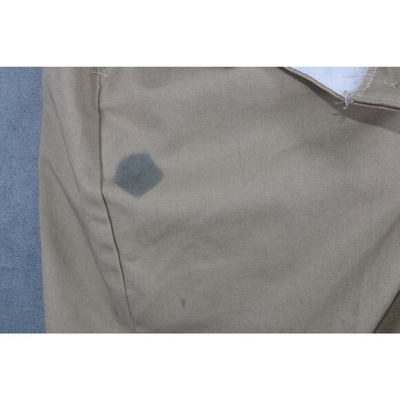 Red Kap Khaki Work Pants Men’s Industrial Uniform Trousers 32x28 Beige - Picture 3 of 9